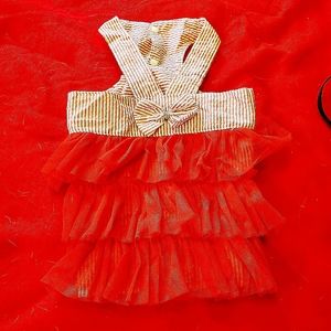 FRILLY DOGGY FRILLY DRESS NWT never worn